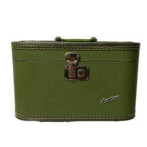 Vintage Carilite Vanity Train Case - Cosmetic Carrying Case